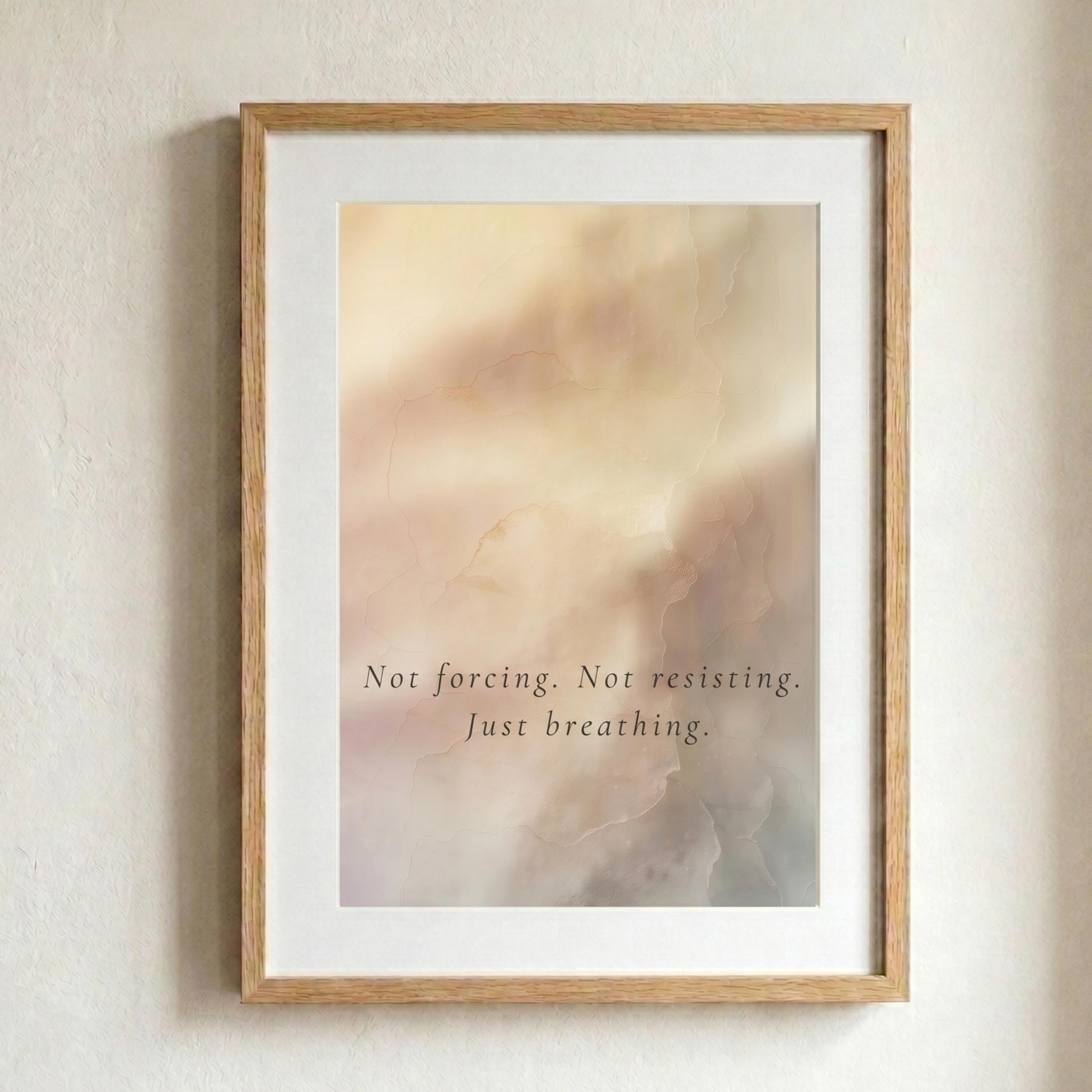 "Held, softened, released, stilled." — Erosion & Grace Pastel Watercolour Gallery Wall Set of 4 (Digital Download)