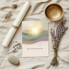 "Here, I let my heart be soft." — Zen Landscape Print