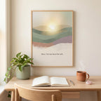"Here, I let my heart be soft." — Zen Landscape Print