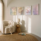 "Held, softened, released, stilled." — Erosion & Grace Pastel Watercolour Gallery Wall Set of 4 (Digital Download)
