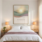 "Here, I let my heart be soft." — Zen Landscape Print