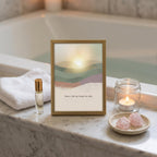 "Here, I let my heart be soft." — Zen Landscape Print