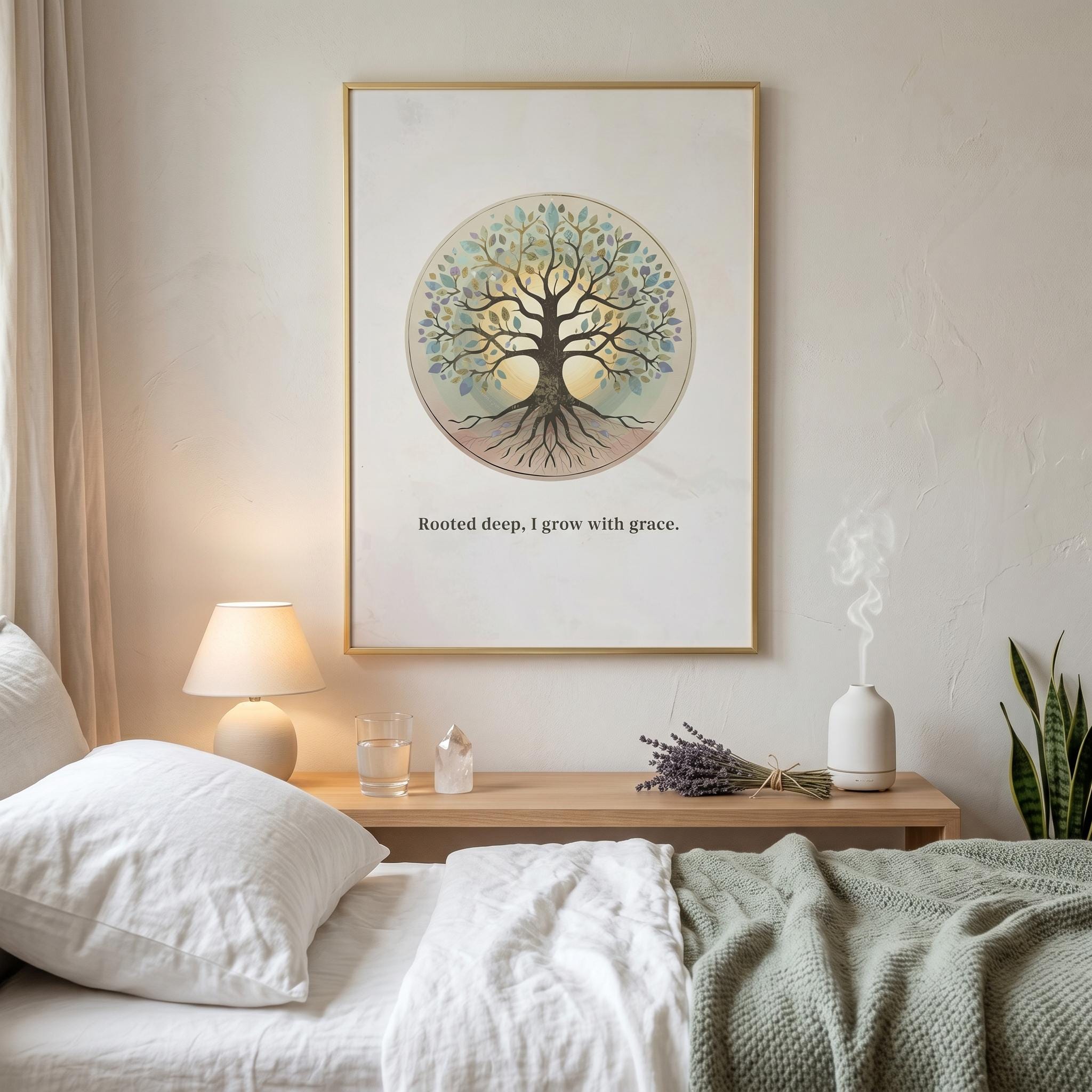 "Grow with Grace" — Tree of Life Zen Art