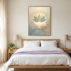 "Here, I let myself bloom" — Lotus Flower Affirmation Print