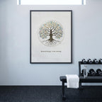 "Rooted Deep, I Rise Strong" — Tree of Life Zen Art Print