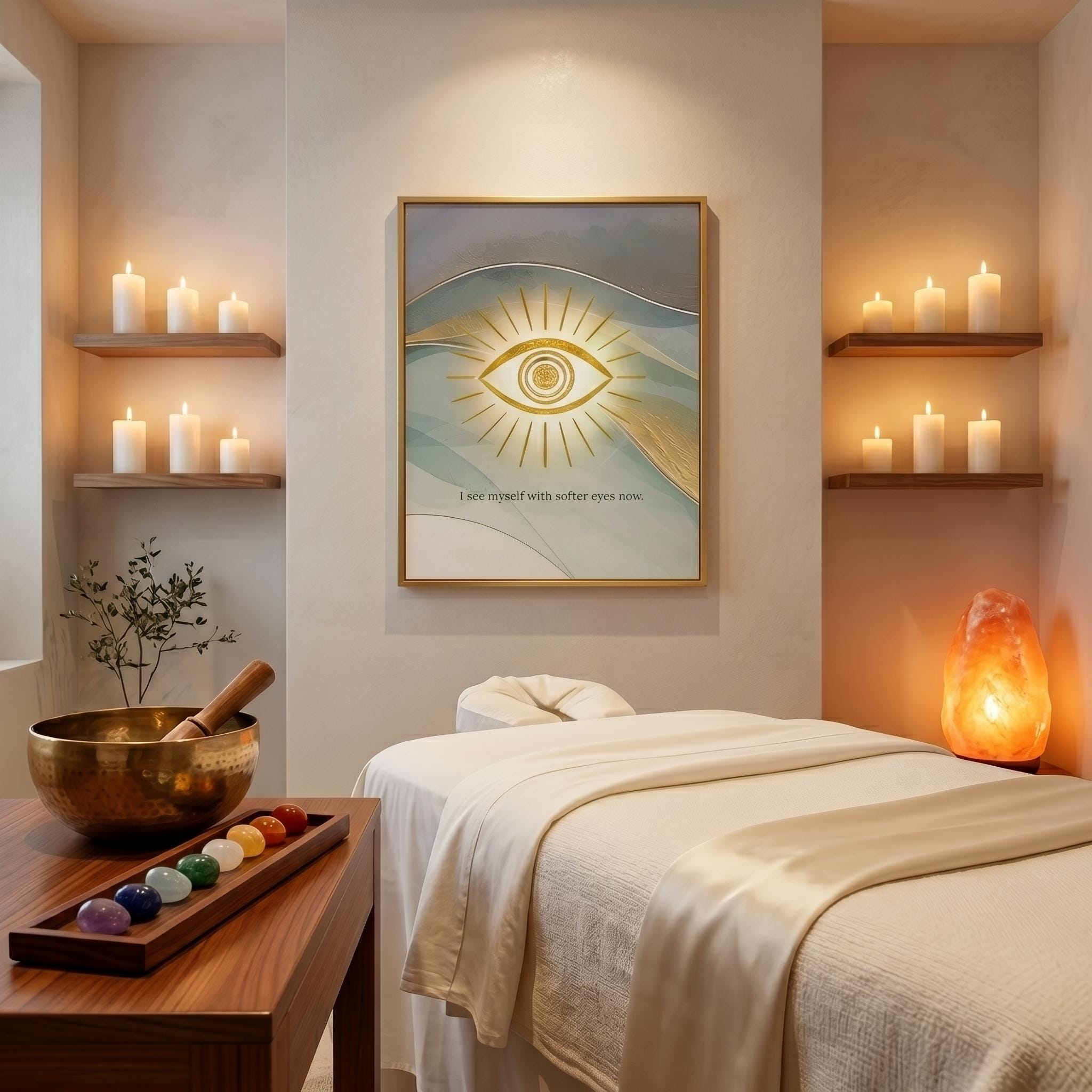"I see myself with softer eyes now" — Third Eye Chakra Print