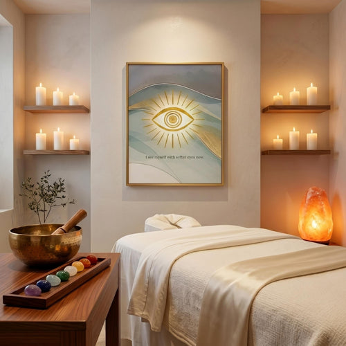 "I see myself with softer eyes now" — Third Eye Chakra Print