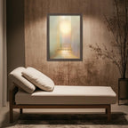 "Here, I let light in" — Abstract Spiritual Landscape Print