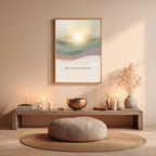 "Here, I let my heart be soft." — Zen Landscape Print