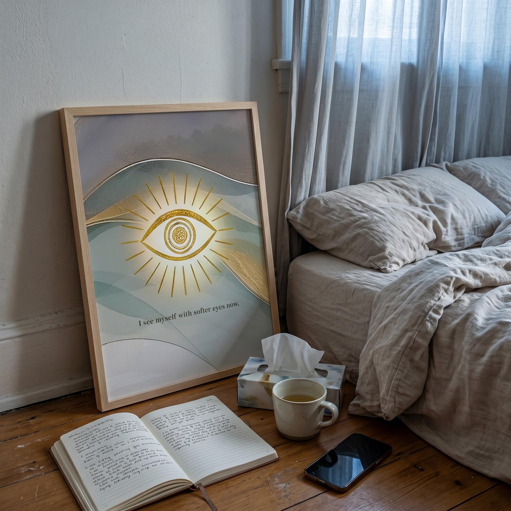 "I see myself with softer eyes now" — Third Eye Chakra Print