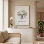 "Rooted Deep, I Rise Strong" — Tree of Life Zen Art Print