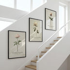 "Bloom, unfold, soften." — Vintage Peony Print Set of 3, Soft Botanical Grandmillennial Gallery Wall (Digital Download)