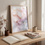"I release what no longer serves me." — Abstract Mindfulness Print, Letting Go Wall Art (Digital Download)