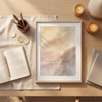 "Not forcing. Not resisting. Just breathing." — Softening Abstract Print, Mindfulness Wall Art (Digital Download)