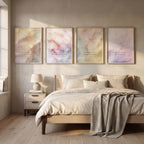 "Held, softened, released, stilled." — Erosion & Grace Pastel Watercolour Gallery Wall Set of 4 (Digital Download)