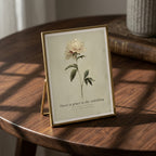 "There Is Grace in the Unfolding" — Peony Affirmation Print
