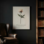 "Bloom at Your Own Pace" — Peony Affirmation Print