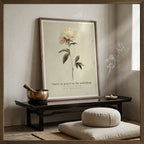 "There Is Grace in the Unfolding" — Peony Affirmation Print