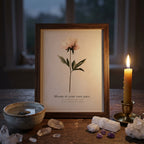 "Bloom at Your Own Pace" — Peony Affirmation Print