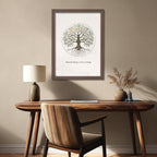 "Rooted Deep, I Rise Strong" — Tree of Life Zen Art Print