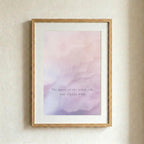 "The quiet on the other side was always mine." — After Abstract Print, Mindfulness Wall Art