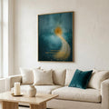 "I Can Soften My Grip" — Teal & Gold Abstract Affirmation Print | Digital Download