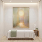 "Here, I let light in" — Abstract Spiritual Landscape Print