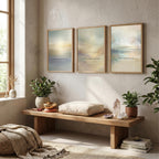 "Stillness, returning, belonging." — Mindfulness Gallery Wall Set of 3, Ethereal Aura Affirmation Prints (Digital Download)
