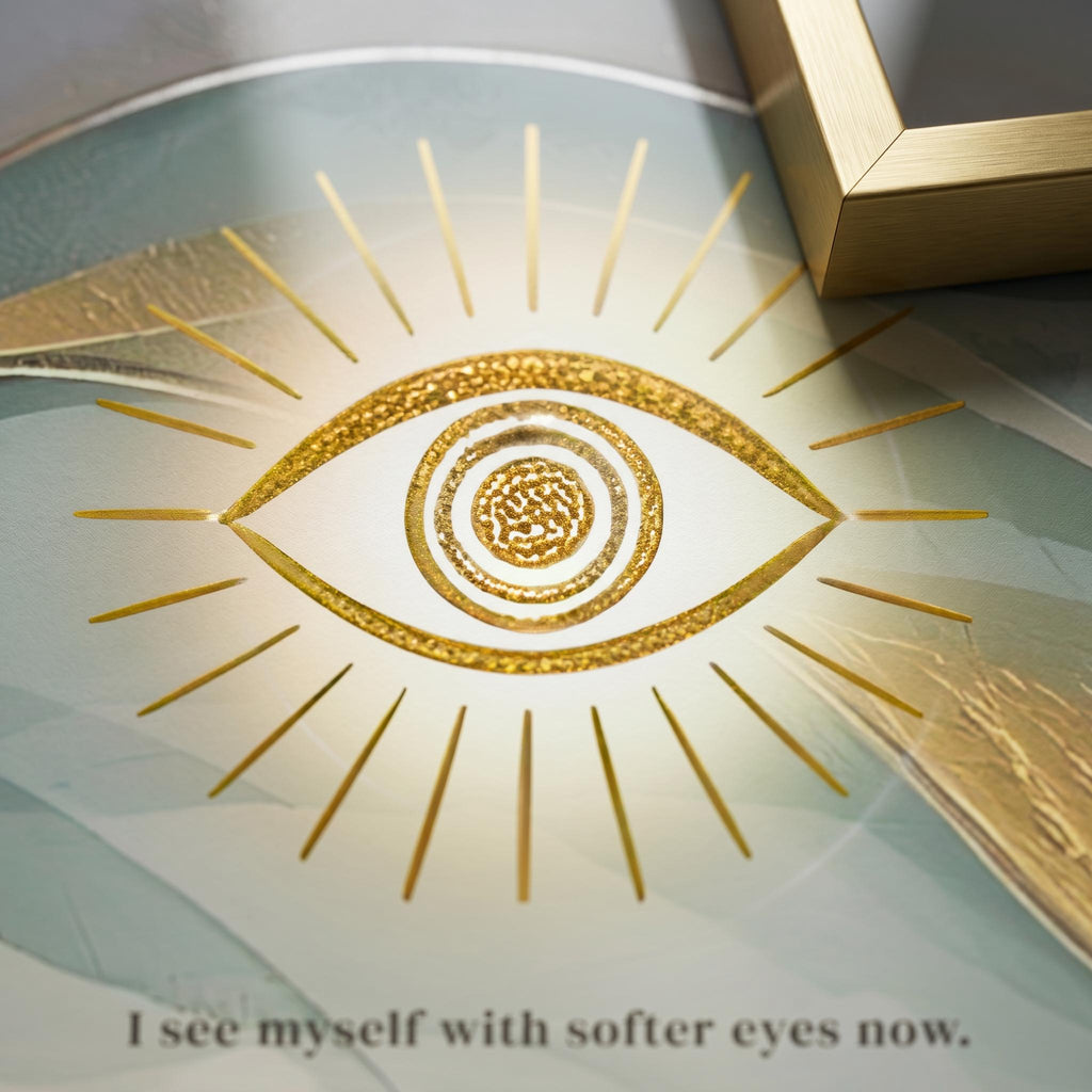 "I see myself with softer eyes now" — Third Eye Chakra Print