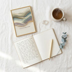 "Even as I ebb and flow, I am held" — Abstract Wave Art Print