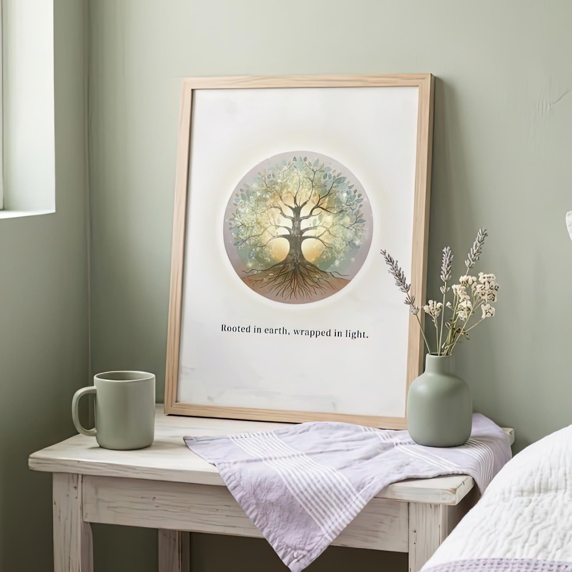 "Grow with Grace" — Tree of Life Zen Art