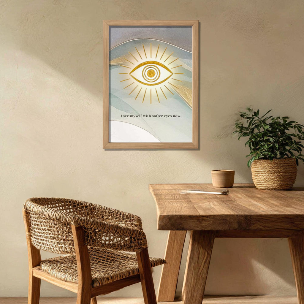 "I see myself with softer eyes now" — Third Eye Chakra Print