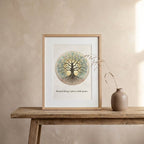 "Rooted Deep, I Grow with Grace" — Tree of Life Zen Art