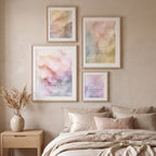 "Held, softened, released, stilled." — Erosion & Grace Pastel Watercolour Gallery Wall Set of 4 (Digital Download)