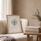 "Rooted Deep, I Rise Strong" — Tree of Life Zen Art Print